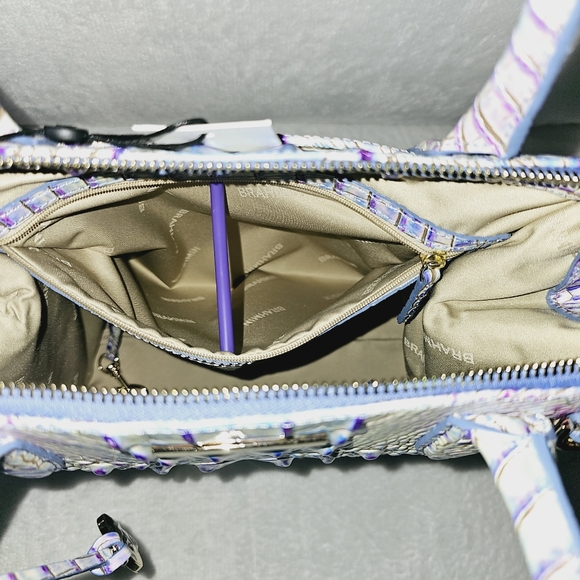 NWT Brahmin HARMONIOUS Large Caroline w/ Veronica Wallet !!GORGEOUS IRIDESCENT!! - Picture 7 of 16